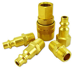 5pc Air Brass Fittings universal COUPLER & CONNECTOR  