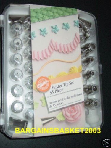 NEW WILTON MASTER TIP SET with 52 DECORATING TIPS +MORE  