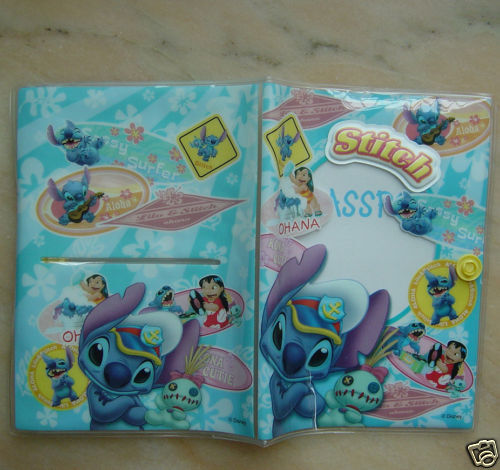 a085 Lilo & Stitch ID Card Passport Holder & Pocket  