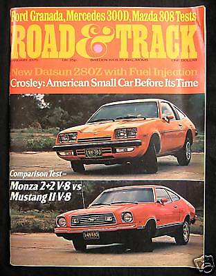 ROAD & TRACK Magazine January 1975 Mercedes Benz 300D