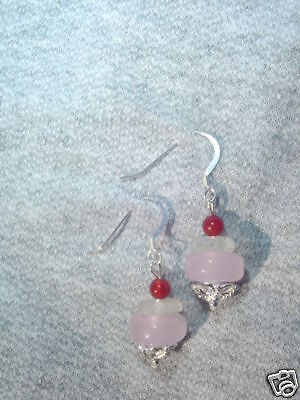 Ice Cream Sundae w/ Cherry Cupcake Earrings Sterling  