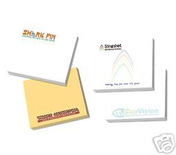  500 Custom Printed Logo Sticky Note Pads 3x4 25 Sheet