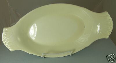 LORD NELSON POTTERY ENGLAND WHITE SERVING BOWL, HANDLES  
