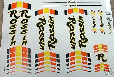 Rossin set of decals vintage 80s choice of two types  