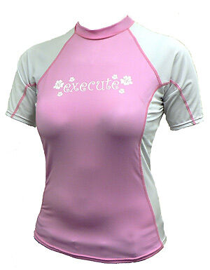 EXECUTE WOMENS SS RASH GUARD LARGE XWRG04L  