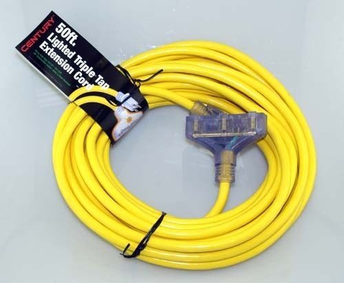 50, 12/3 TRIPLE TAP LIGHTED EXTENSION CORD   #79845  