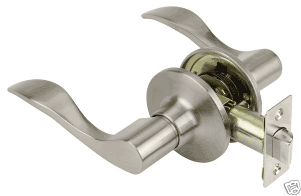 Satin Nickel Heritage Passage Door Lever  