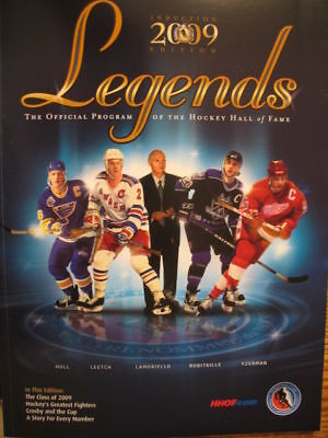 2009 HOCKEY HALL OF FAME INDUCTION PROGRAM YZERMAN HULL  