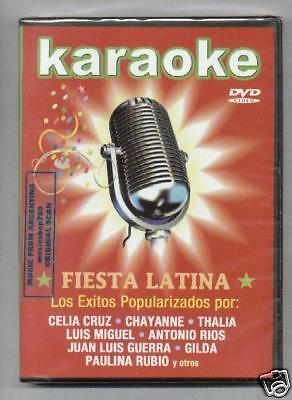 DVD Karaoke Celia Cruz Chayanne Thalia Luis Miguel New