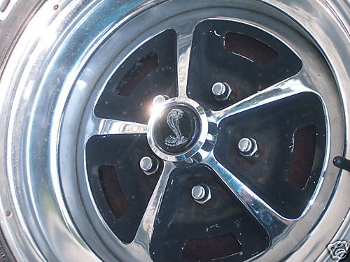 Ford Mustang Cobra Snake Shelby Wheel Center Emblems