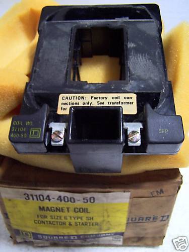 NEW SQUARE D SIZE 6 STARTER COIL TYPE SH 31104 400 50  