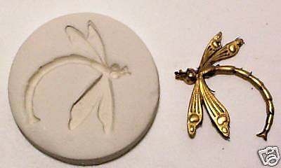 DRAGONFLY #17 ~ CNS polymer clay mold SCULPEY  