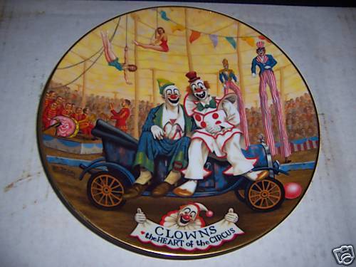 clowns greatest show on earth plate 1981  