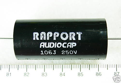 20 pcs MPT Capacitor 106 J 250V +/ 5% Axial RAPPORT  