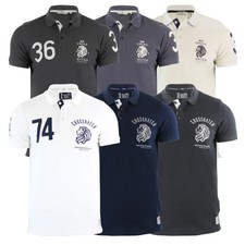 Mens Polo T Shirt Crosshatch Pique Polo Cotton Collared Short Sleeve T Shirt