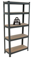 5 Tier Boltless Industrial Racking Garage Shelving Storage Shelf Heavy Duty