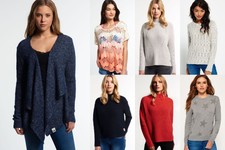 New Womens Superdry Knitwear Selection - Various Styles & Colours 3008
