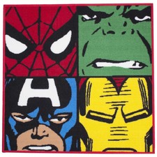 Marvel Defenders Comics Square Floor Rug Mat