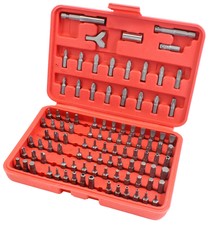 100pc Professional Security Screwdriver Tamperproof Torx Hex Bit Set + Red Case