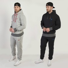 Nike Men's Retro Hooded Tracksuit Fleece Lined Jog Suit Sweatshirt & Bottoms