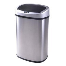New 13-Gallon Touch Free Sensor Automatic Touchless Trash Can Kitchen Office